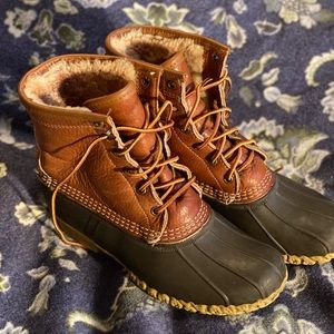 LLBEAN BOOTS-fleece lined